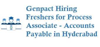 Genpact Hiring Freshers for Process Associate – Accounts Payable in Hyderabad