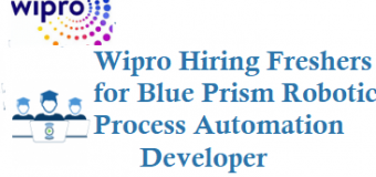 Wipro Hiring Freshers for Blue Prism-Robotic Process Automation Developer at Hyderabad