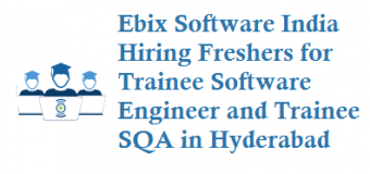 Ebix Software India Hiring Freshers for Trainee Software Engineer and Trainee SQA inHyderabad