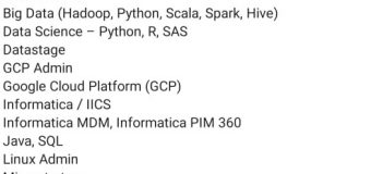 Infosys Hiring Experienced People For Multiple Technologies Across PAN India Locations